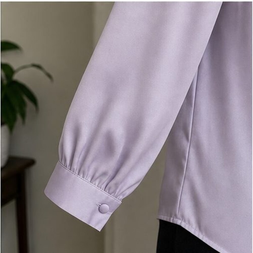 Lilac Puff Sleeve Top - Picture 5 of 6